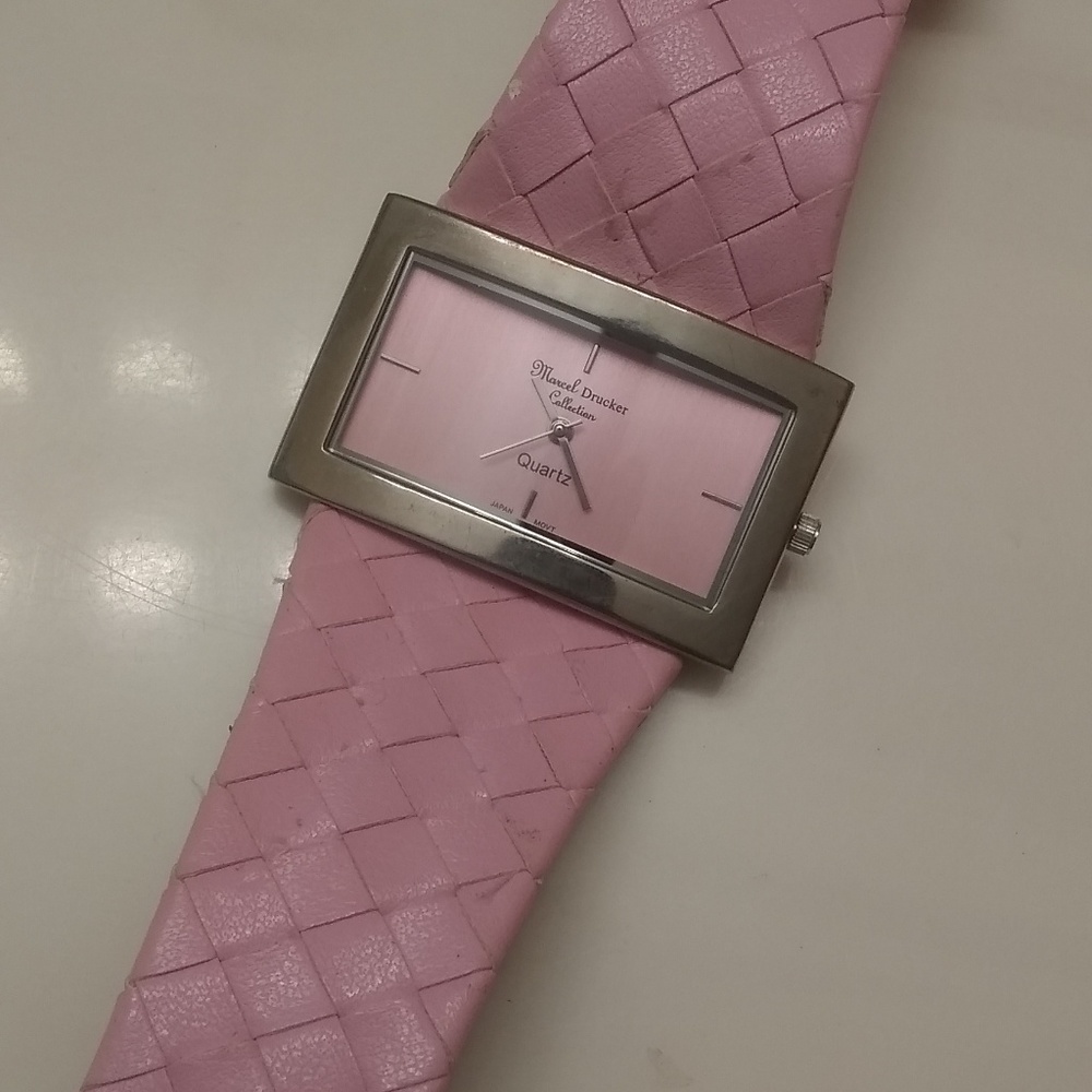 Marcel Drucker Collection pink designer watch *3/$30 Sale* - Picture 2 of 5